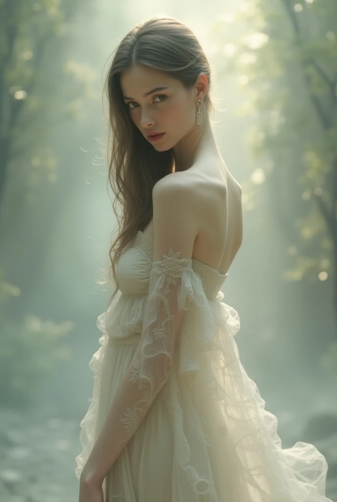 A naked girl in the dream
