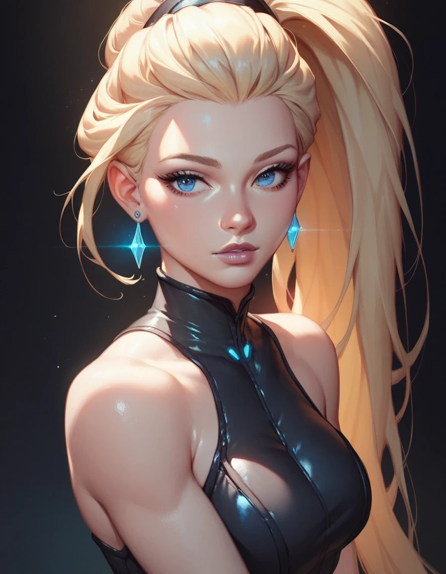 Perfect body, perfect ebdomen, ((cute and beautiful Ino Yamanaka)) (beautiful and perfect hair), (blonde hair), beautiful detailed blue eyes, double eyelids, detailed iris, light effect on the eyes, ((naked)), ((hyper detailed, 16k, masterpiece, hyper realistic, perfect lighting, light and shadow effect on skin, sharp focus, 8K UHD, SLR camera, soft lighting)) perfect lips, red lips, clear skin, beautiful and sensual woman, ((Ino Yamanaka)), black background