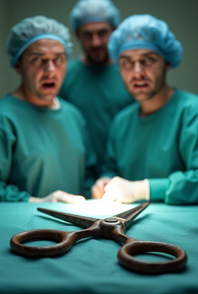 doctor, back to the camera, operating room, sinister, macabre environment