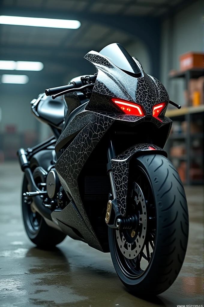 Photos of the finished Venom motorcycle