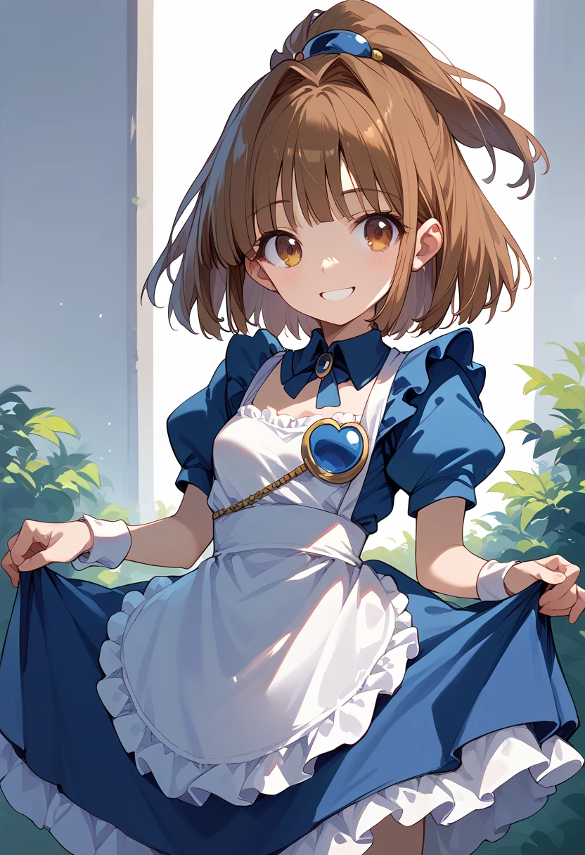 masterpiece, Hi-Res,Best Quality,8k
(arle nadja,Petite,Small breasts) maid clothes,Smile