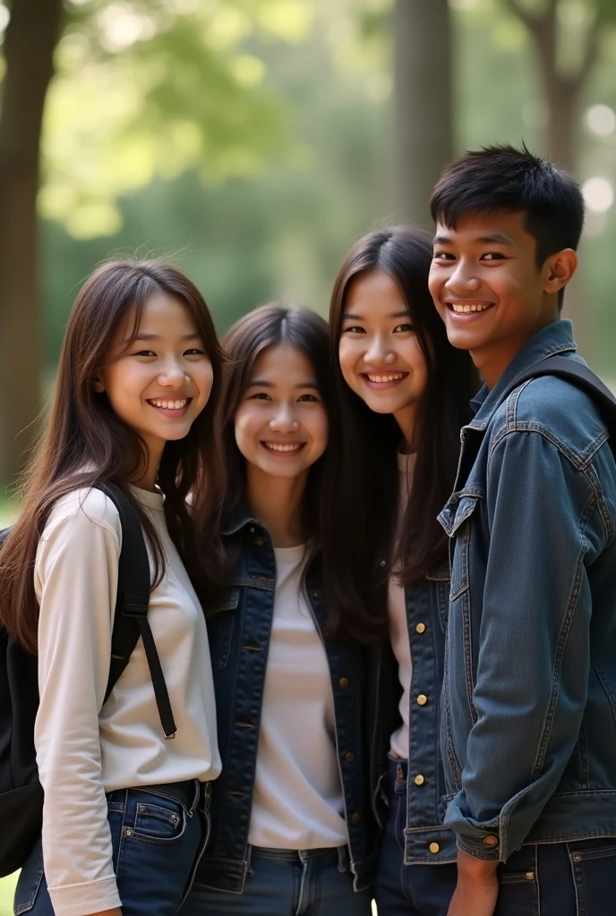 Four young people who know suffering、The passionate moment of trying hard to make your dreams come true