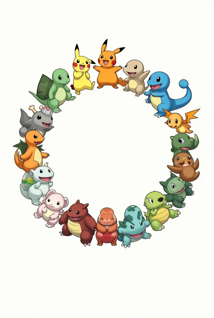 Pokemon In Circle All Pokémon with in a circle - SeaArt AI