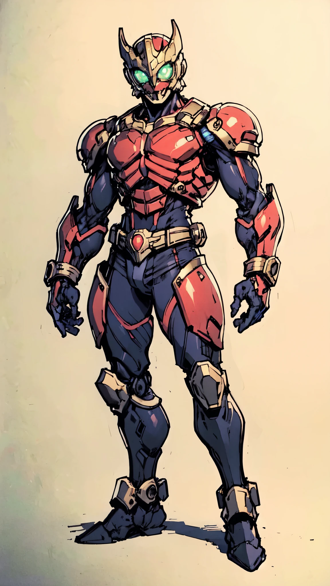 (masterpiece:1.5, best quality:1.5, extremely delicate:1.5), ((male:1.5)), a man wearing a full-face helmet, green eyes, fantasy-style high-tech biomimetic armored combat suit, (a composite layered chest armor), the design balances heavy with agility, fully enclosed shoulder guards, matching arm and leg guards, a belt of gemstone, (the color scheme is primarily Indigo with Silver accents, Organic Biotech, Concept Inspired by Iron Beast, glowing eyes, armor glows, stand of a futuristic sci-fi city), this character embodies a finely crafted fantasy-style armored hero in anime style, exquisite and mature art style, metallic, high definition, highres, ultra-detailed, ultra-fine painting, professional, perfect body proportions, golden ratio, anatomically correct, symmetrical face, extremely detailed eyes and face, high quality eyes, creativity, RAW photo, UHD, 32k, Natural light, cinematic lighting, masterpiece-anatomy-perfect