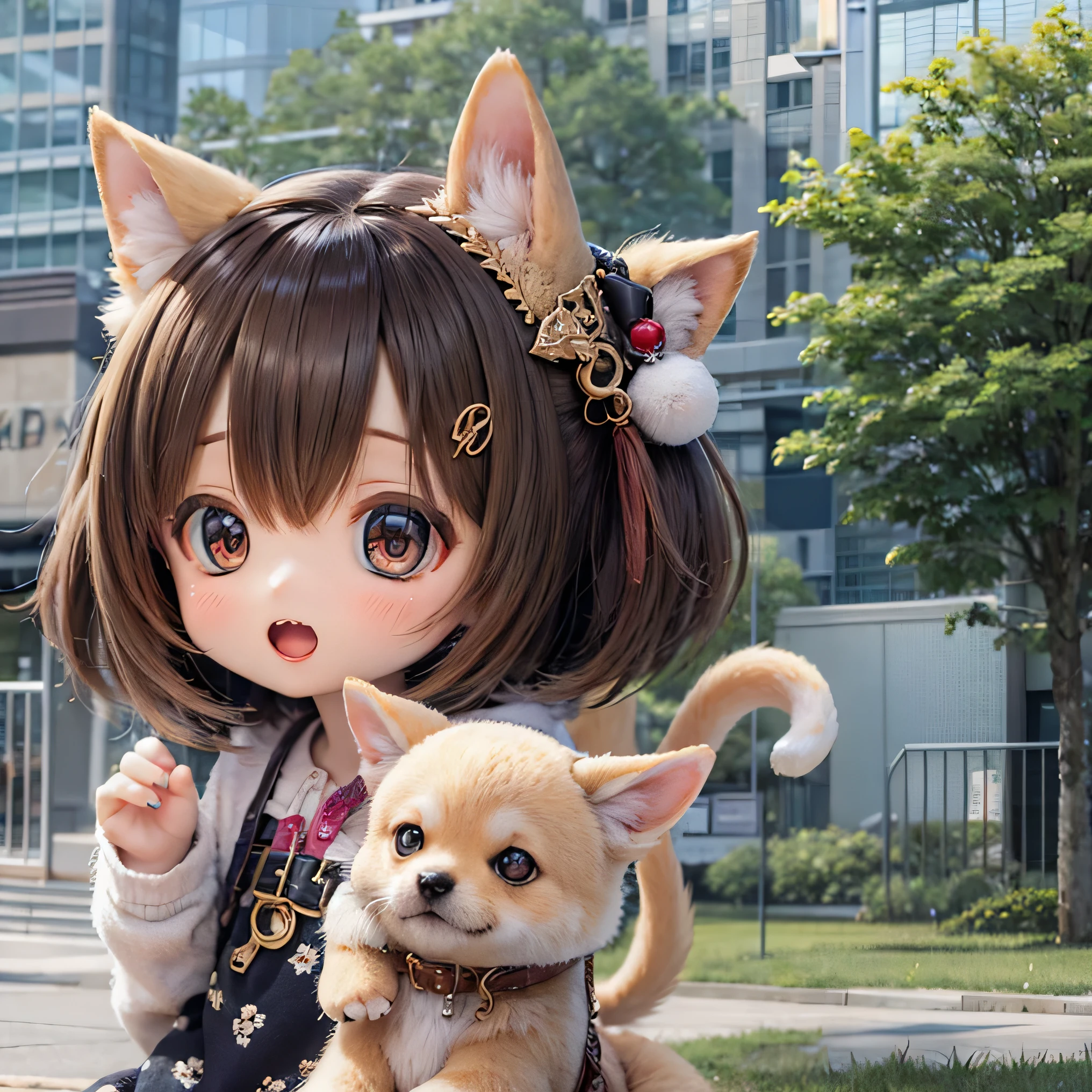 Shiba Inu Girl Chibi Run