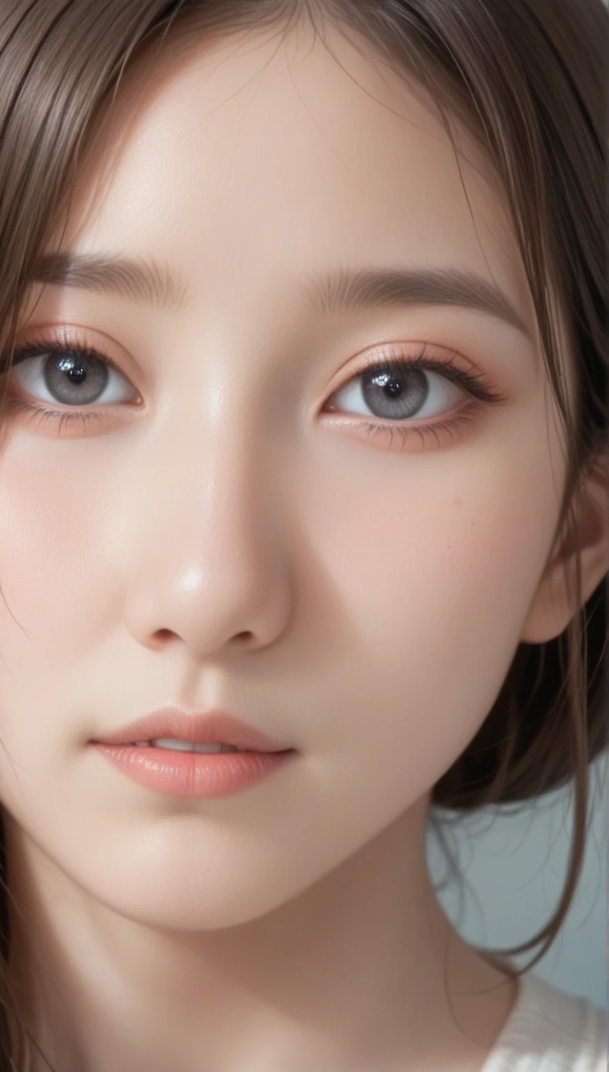 8K resolution, ultra-high definition, pixel perfect, ultra-fine details, delicate facial features, upright, big eyes, clear, pictures, ultra-clear, ultra-clear, detailed pictures, asian girl,eyebrow makeup, eyebrows, eye makeup, elegant eye shadow colors, mermaid Ji, elegant lip makeup, pink, thick lip makeup, watery lip makeup, natural, gentle, contouring, blush, clear, elegant, wallpaper, ultra-clear, master work, 16K, high-speed high-definition, detailed, Super artistic, national style, long camera, shooting, studio, master photo, oriental beauty, close-up of face, panorama, studio, light sense, modern style, ancient style, 8K resolution, ultra-high definition, pixel perfect, ultra-fine details