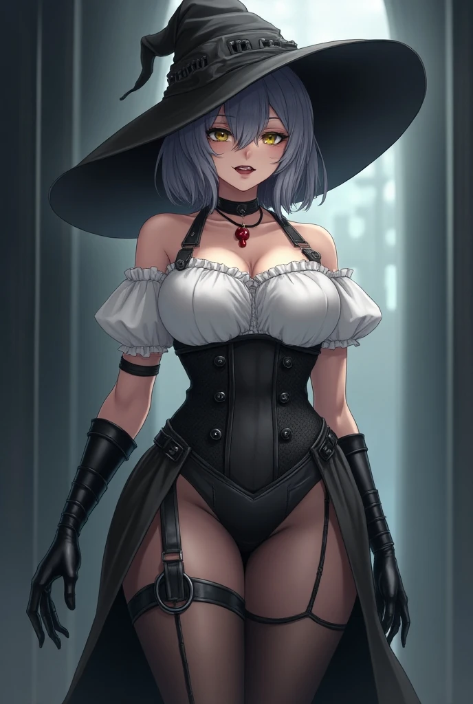 highres, shadows, absurdres, best_quality, ultra_detailed, 8k, extremely_clear, photograph, beautiful, beautiful face, sharp focus, hdr, 1girl, sangry, wide-eyed, shock, barely clothed, torn clothes, dress, multiple boys, zombie, motion blur, thong, very lare breast barely covered, witch hat