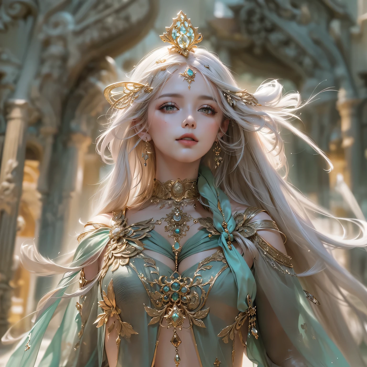 (((masterpiece)), IvoryGoldAI city at night, isometric, 3D rendering, very high definition, high detail, 8k, cinematic lighting, ultra high resolution, best quality, there is a woman sitting on a chair in the city, a beautiful fantasy queen, ((a beautiful fantasy queen)), Karol Bak UHD, beautiful elf with gorgeous robes, detailed fantasy digital art, beautiful fantasy art, detailed fantasy art, Very beautiful fantasy art, goddess. Extremely high detail, fantasy woman, beautiful and elegant elf queen, beautiful fantasy art portrait, real portrait, real three-dimensional,