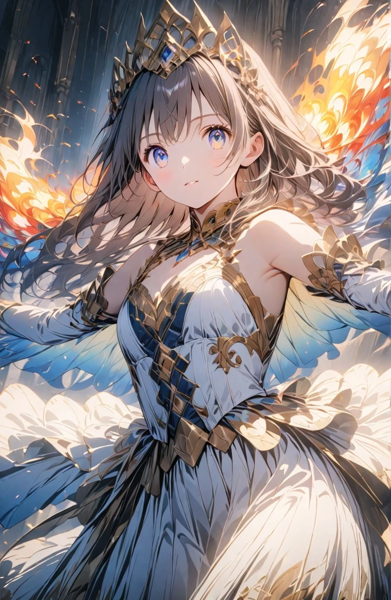 ((top-quality)), ((masutepiece)), (ultra-detailliert:1.4),(32k images),(Ultra-high detail),Best Anime,sharpness,The best wallpapers,Manipulation of light:0.9,Fantastical,(the Wise),Smile,Fantasy World Library 1.1, (Perfect anatomy without destruction),(Beautiful eyes with detailed and detailed details,Lustrous eyes),(Beautiful robes with detailed details:1.1),(Glossy short hair:1.4),beret,glimmering light:0.7,Having ancient documents,stain glass,0.8,apples:0.7 Sitting on a chair:1.3