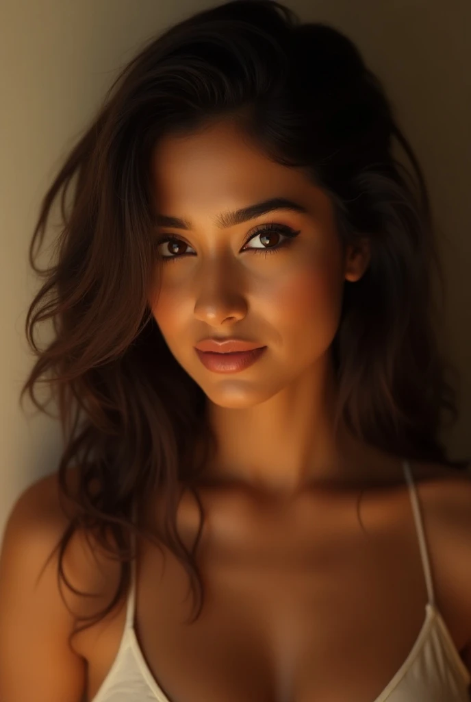 Cute indian girl on lingerie