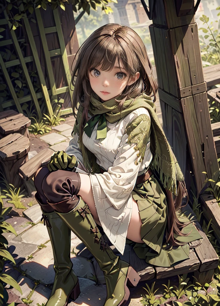 ((best quality))) (((HD))) (((8k))) (character) 20-year-old woman, 5'6", ((adventurous)) elf, ((beautiful)) and ((happy)), ((brown hair)) and ((long hair)), ((autumn colored garment)) and ((traveler garment)), carrying a soft leather backpack, ((open-toed boots)) and ((beige toenails)), full body
