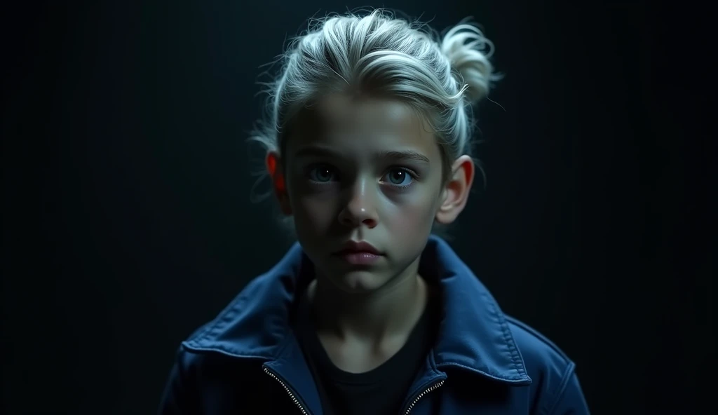 12 year old blonde girl, a portrait, wearing a black hoodie and letting out lightning bolts with her fingers, real UHD, real life, masterpiece, ccurate, textured skin, super detail, best quality, high quality, high details, 4K
