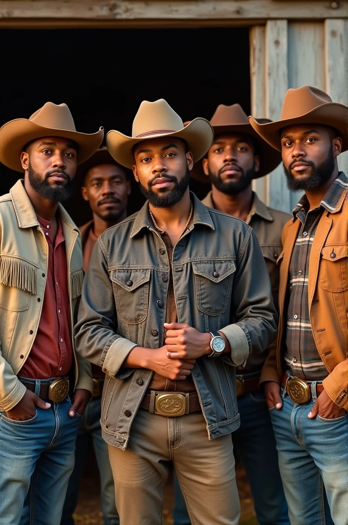 (8 or more rangers) laughing looking at the camera, (Rangers wear brown forest uniform, con sombreros de guardabosques), Wide-angle selfie - stylish photography, con detalles extremos, in a sunny day
