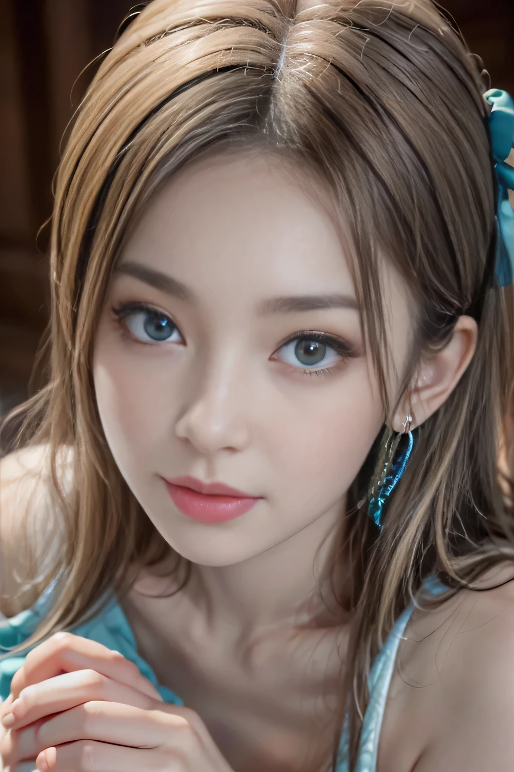 Sexy and very beautiful cute face、shiny beautiful skin、White beautiful skin、Beautiful pale light blue eyes, Beautiful very long blonde hair、(blondehair:1.3)、(Lots of bangs:1.4)、18 years old cute little face beautiful girl、(Tattoos all over the body:1.2)、The tattoo、(dynamicposes:1.2)、(beautiful countenance:1.4)、a room、(in a house:1.3)