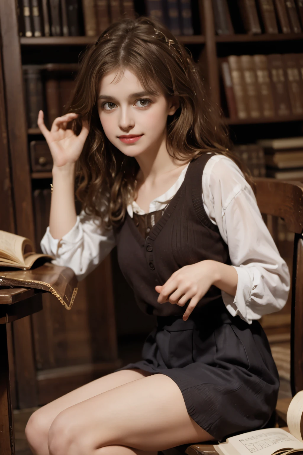 Girl play songs from the song of Franz Schubert, Page. 560: n. 7... concert 1828s