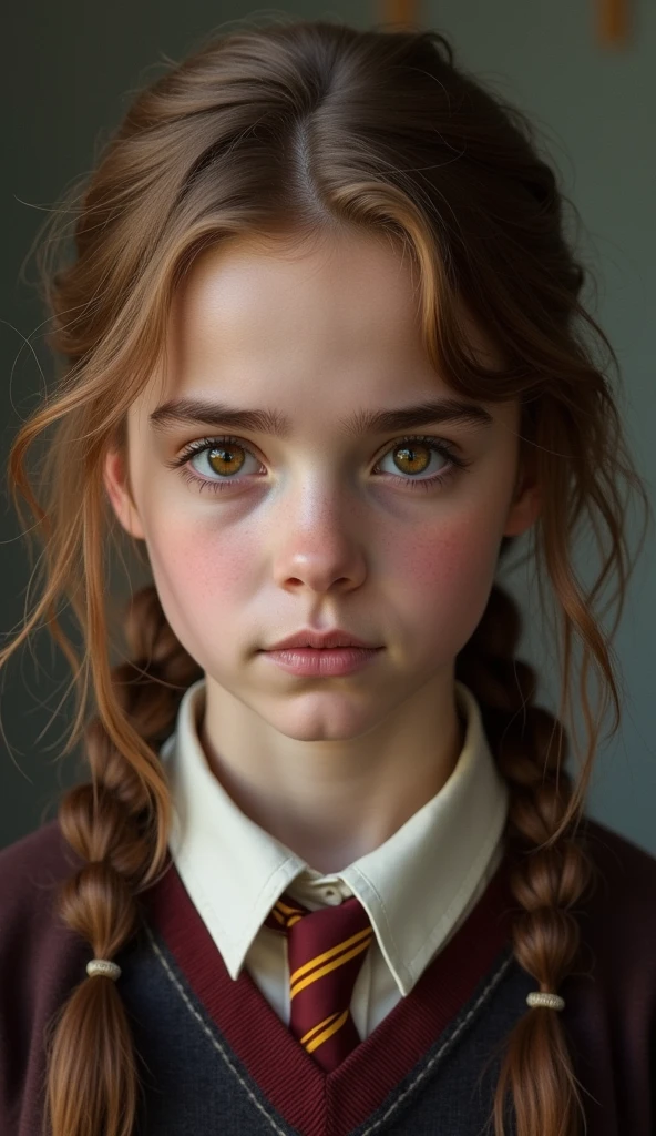 fine art portrait of a young girl, walking into the land of the unknown, hair in pigtails, looks into the camera, feeling broken and down, symmetrical face, symmetrical eyes, photorealistic, soft pastel colours, intricate, path tracing, illustration, insanely detailed, direct sunlight on face, path traced hair, shadow mapping, window lighting