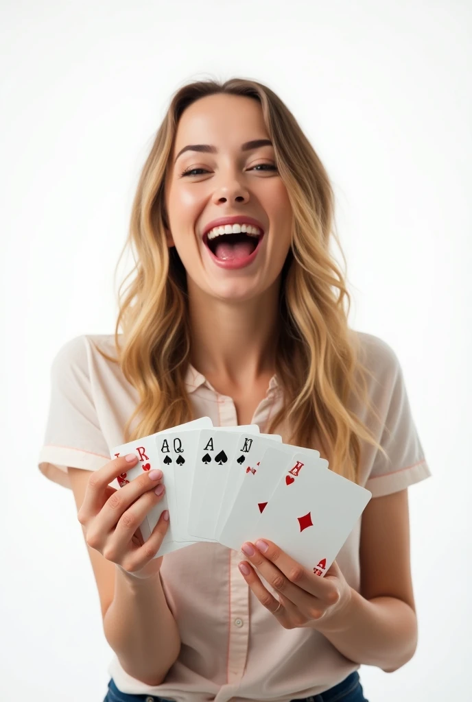 lady gambler, someone holding a deck of cards in their hand and pointing at the camera, card game, playing cards, throwing cards in the air, holds playing cards, cards, cardistry, holding an ace card, holding ace card, poker card style, playing poker, wizard shuffling cards, trading card game, the card player man, good at cards, focus on card, The words "DAILY CHALLENGE" written in large letters at the bottom of the screen,