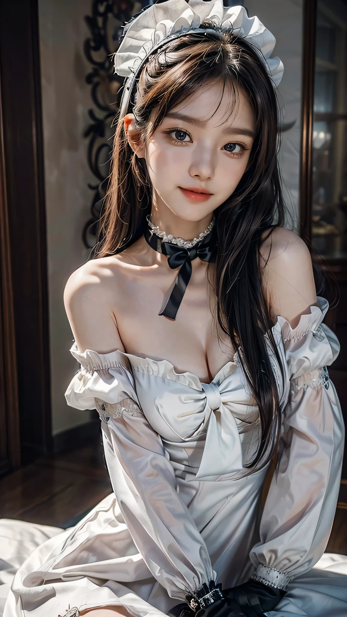 Focus on people. Create and express your most radiant self. ((masterpiece)), (((highest quality)))), ((Super detailed)), (Ultra-realistic), (Highly detailed CG illustrations), (Very delicate and beautiful), 美少女の最高masterpiece, highest quality, Realistic Skin, Realistic Fabric, Realist illustration focused on a girl with realistic textures, Japanese people々, 正面中央に焦点を当てたリアルでSuper detailedな目. This is an absolute rule, And the next sentence describes the quality of the image:. 犬月一護クラス史上最高masterpieceです, The most talented painter in human history meets an unparalleled beauty、It&#39;s a story about someone risking his life to portray the most beautiful person.。. Create amazing anime artworks that are currently trending with seaStation, Showcasing exquisite beauty and seductive aesthetics. "Spreading out before my eyes is a beautiful girl dressed in Gothic Lolita fashion.. her presence is overwhelming, Her vision exceeds that of her predecessor., And she is extremely frightened of being in the hands of a surrealist artist..

Beautiful and unique body shape is attracting more attention in Gothic Lolita fashion. the black dress、Luxuriously decorated with lace and ribbons、Designed with attention to detail。. long enough to touch the floor、Detailed rose embroidery on the hem。.

on her chest, You can see the pure white chiffon blouse, Elegant high neck design emphasizes her delicateness. The sleeve of the blouse wraps around your arm., The edges are delicately finished with lace and ribbon..

On her head is a black lace bonnet, The edges are studded with fine pearls.. Elegant decorations frame her look beautifully.

In her hand is a black parasol decorated with lace, Elegant design that brings out your femininity. turned into a wonderful being.

Her face is even more beautiful in black