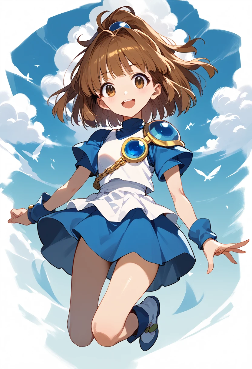 masterpiece, Hi-Res,Best Quality,8k
(arle nadja,Petite,Small breasts)(Magical Girl Costumes)smile,Floating in the air