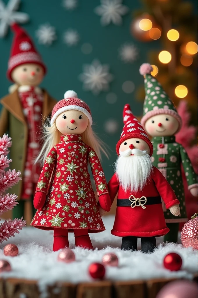 Generate a very creative notice image about " kinds of Christmas doll fabrics
Start date: November 18 and 25
Days: Monday, Wednesday and Friday or
Tuesday , Thursday and Saturday
: morning and afternoon shifts
Registrations : 952 964 277
Take your product