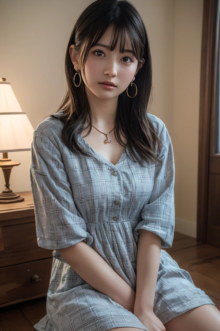 Portrait of a female hyperrealist by David Hockney and Alphonse Mucha、Fantasyart、Photorealsitic、动态照明、art stations、poster for、Volumetric lighting、extra detailed face、4 k、Award-winning、、1girl in、Dark、deep-shadows、lowkey、cowboy shot、(Formula service:1.4)、length hair、white hair、the face is slightly plump。