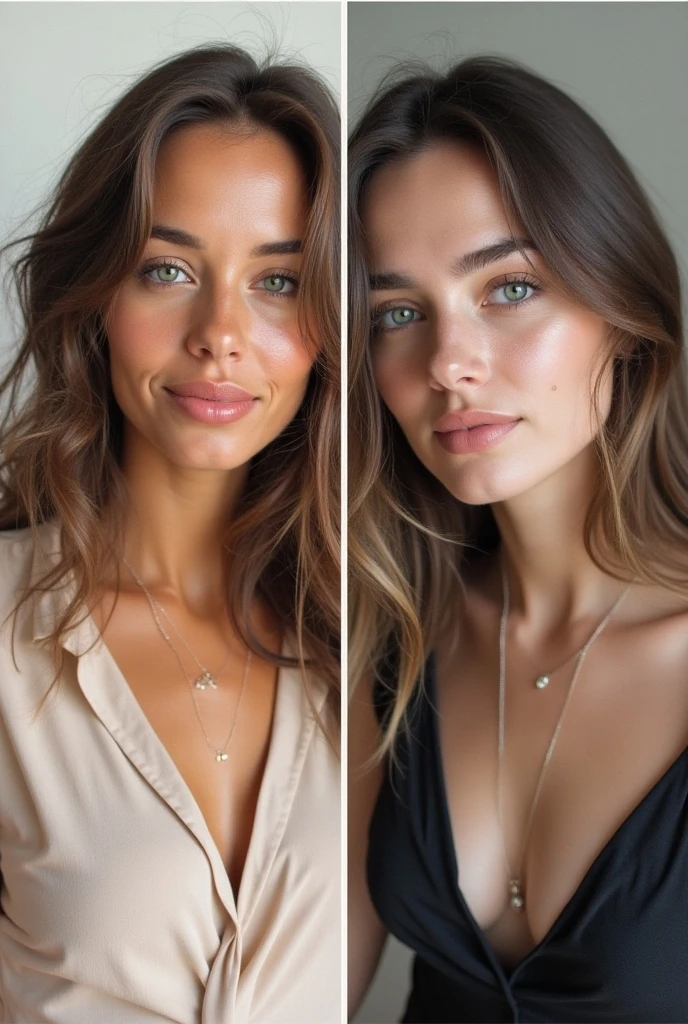 Create a girl after and before image for facewash