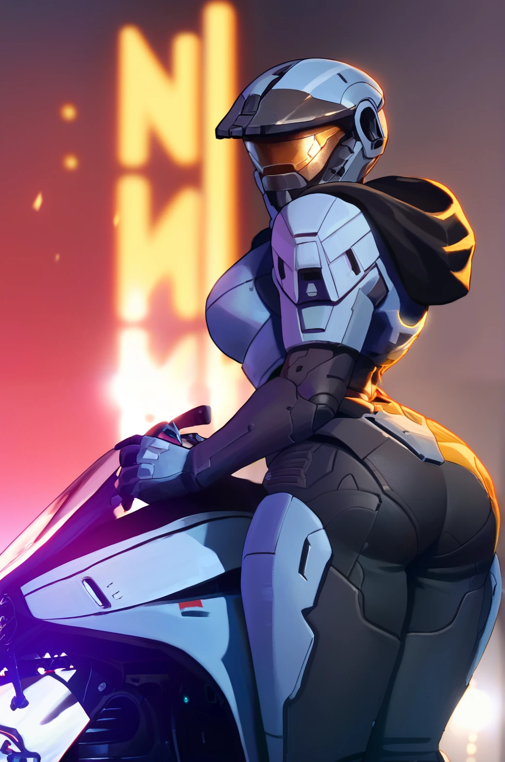 (8K、ultra high resolution、highest quality、masterpiece、realistic、ultra high resolution:1.2)、High-definition RAW color photo、professional photos、 (whole body:0.8)、(realistic、photo realistic、motion blur:1.2)、(big breasts、Always have a firm butt、beautiful butt、big ass、toned body:1.2)、((Always colorful and very shiny mountain bike racing uniform、A beautiful Lara Croft who always rides her bicycle dynamically:1.3))(Straddle the saddle(saddle with white coloured dildo、insert white coloured dildo in pussy) Copeous amounts of love juice dripping down the dildo. Bright colors、vivid lighting、scenic downtown:1.2)(natural skin texture、fine skin、hyper realism、intricate details、Depth of the bounds written、adult woman、(masterpiece、highest quality、high detail))、smile happily、Big eyes、Clear double eyelids、perfect face、small face(look at the viewer、eye highlights、lip glosust have short black bob、Helmet) on the edge of orgasm