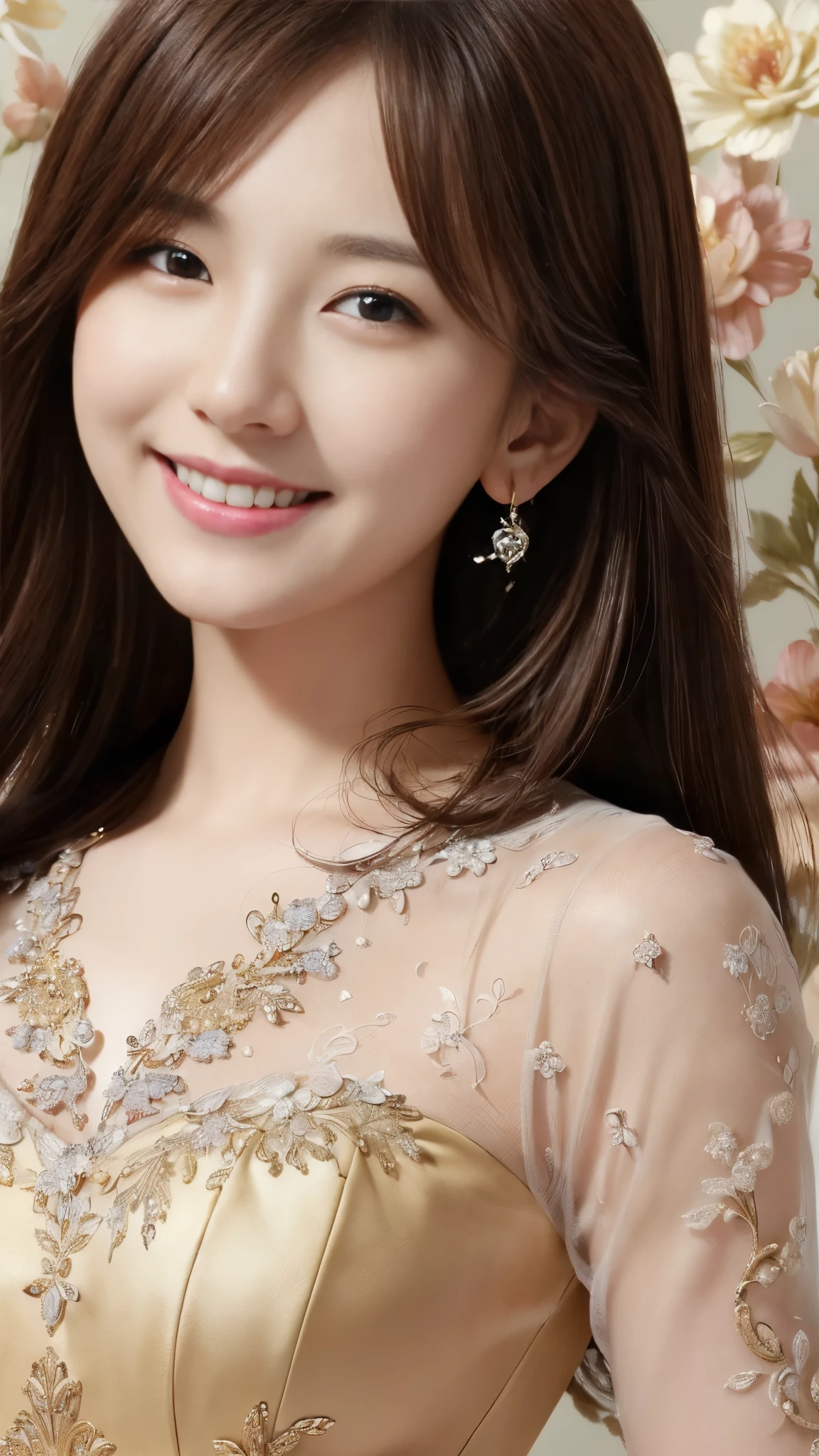 (((( Best Quality))))、(((Super exquisite CG16K wallpaper)))、(((masterpiece)))、(((Super detailed)))、((( Very Detailed )))、1people'Miss、Mature Miss、25 years old Miss、((Italian face))、(( Very Beautiful Face ))、((Laura Antonelli:1.5))、((Soft wavy semi-long hair:1.3))、( Shiny Hair)、Bangs covering eyebrows、(( English field snow :1.3))、 Beautiful Tight Eyes 、 brown eyes 、eyebrows raised、High nose、Small nostril、Small Mouth、 attractive lips 、 mouth slightly open 、Beautiful breasts、 C Cup Size Breasts 、Cutting、Full body photo、Perfect proportions、 perfect anatomy、perfect combination、delicate shadow、beautiful natural light、Beautiful details glow、Boundary depth writing、(((High chroma)))、((([Reality:1.9)))、((Bright:1.4))、(( Beautiful Skin ))、((skin texture))、(([ Reality Skin Feel))、((( Cowboy Shooter:1.5)))、((View from the front:1.5))、((Smile:1.4))、(eyes looking at me)、Bright sunlight、(((garden:1.3)))、(standing posture:1.5)、((( Navy Blue Lace Jumpsuit:1.5)))、
Maintain Smile