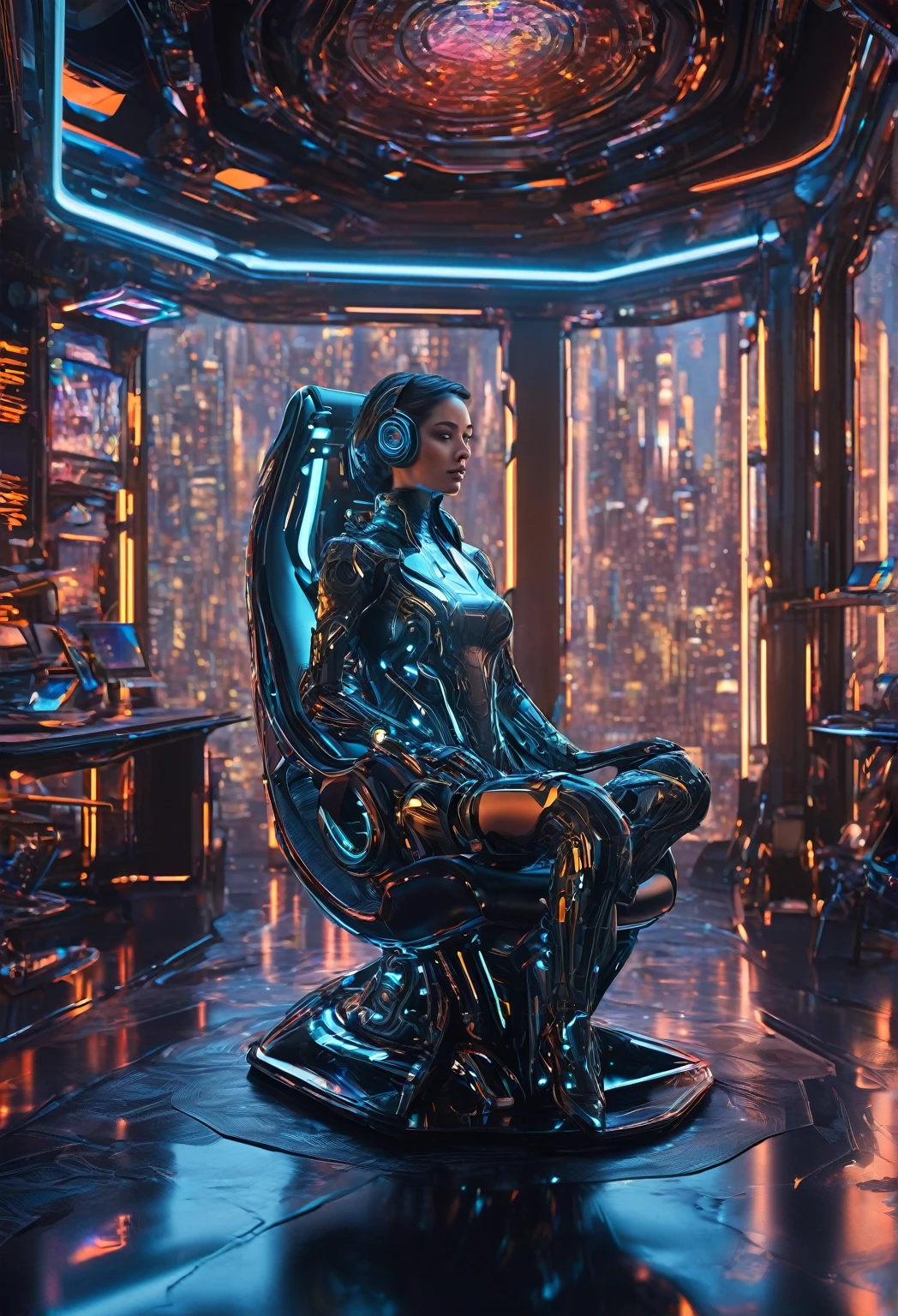 a cute kitten made out of metal, (cyborg:1.1), ([tail | detailed wire]:1.3), (intricate details), hdr, (intricate details, hyperdetailed:1.2), cinematic shot, vignette, centered