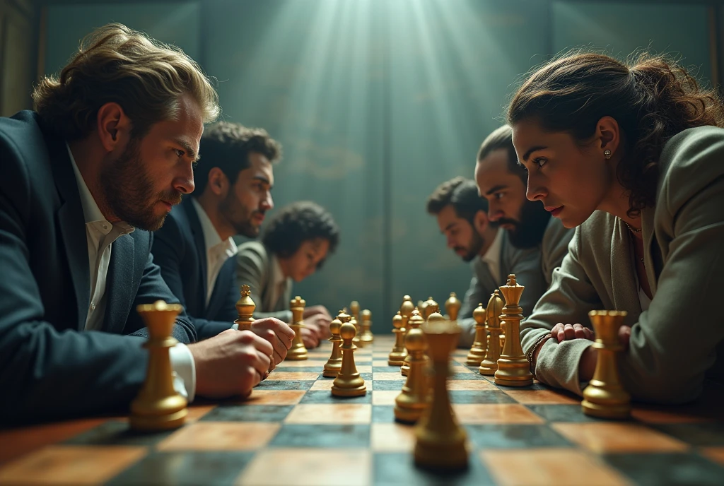 illustrates a scene of fierce competition between various distribution channels.