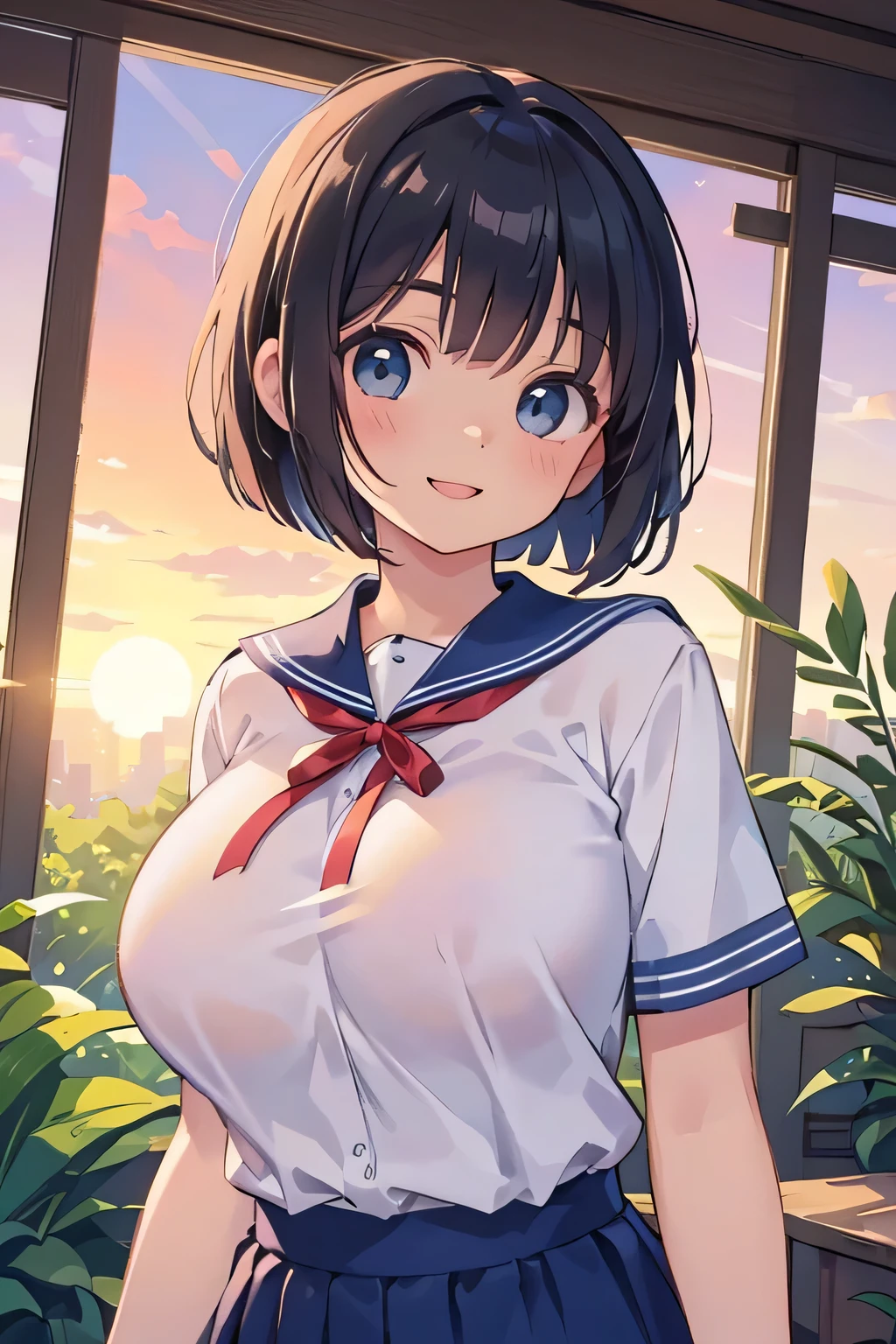 (best quality), (Super detailed), (Best Illustration), (masterpiece), score_9, score_8_up, score_7_up, 4k, (nsfw), high contrast,
upper body, (1woman), (1boy), penis,
(paizuri:1.2), (breast squeeze),
(a lot of cum on stomach:1.3), (a lot of cum on breasts:1.3), (cum on facial), (bukkake:1.3),
{(white serafuku), (bra lift), (show off breast:1.2), (show off nipples:1.2)}, (large breasts:1.2), 
{(brown hair:1.2), (sideburns), (bob cut:1.3), curly hair, hairs between eyes, colored inner hair}, {(detailed eyes), blue eyes}, earring,
nose blush, light smile,
(sweat:1.3), tears, steam,
wind, (flower garden:1.2), night, star(sky),