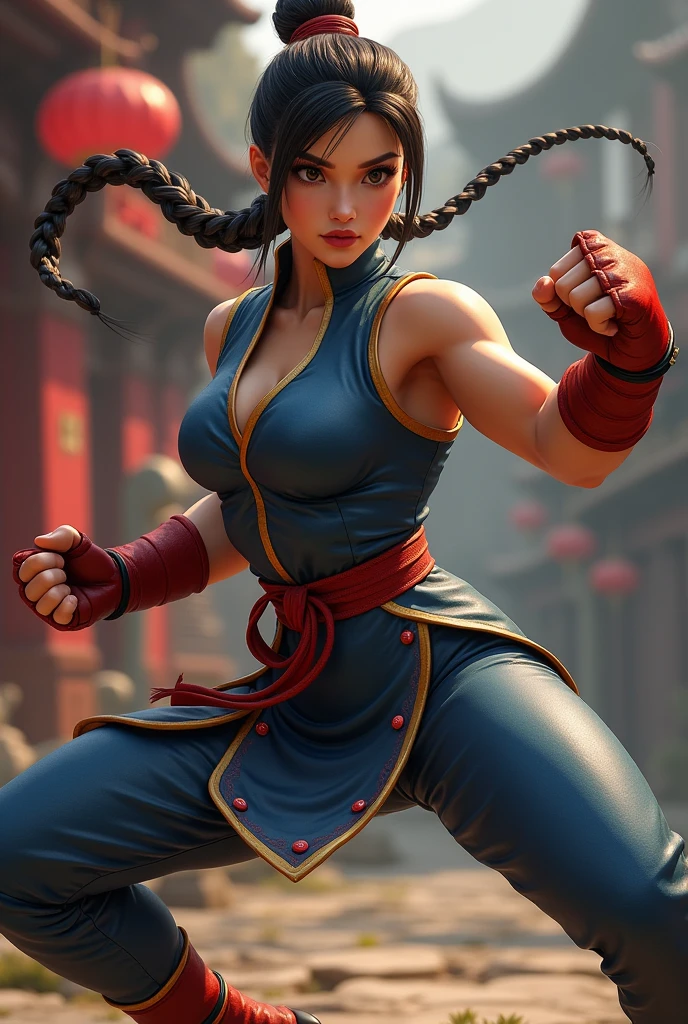 teatral style, 1 Personagem para jogo de luta estilo Street Fighter, King of Fighters, Tekken, Virtua Fighter. 1Lutadora mulher, 1 personagem, Cicatrizes, pose de luta, mostrando o corpo todo, jovem garota chinesa, roupa moderna, cyberpunk, Mask covering the whole face, Greek theatrical mask, chun li, Aquila Marin, V for Vendetta mask, garota lutadora, steel claws in the hands, garras estilo wolverine. luvas com garras, Vega.