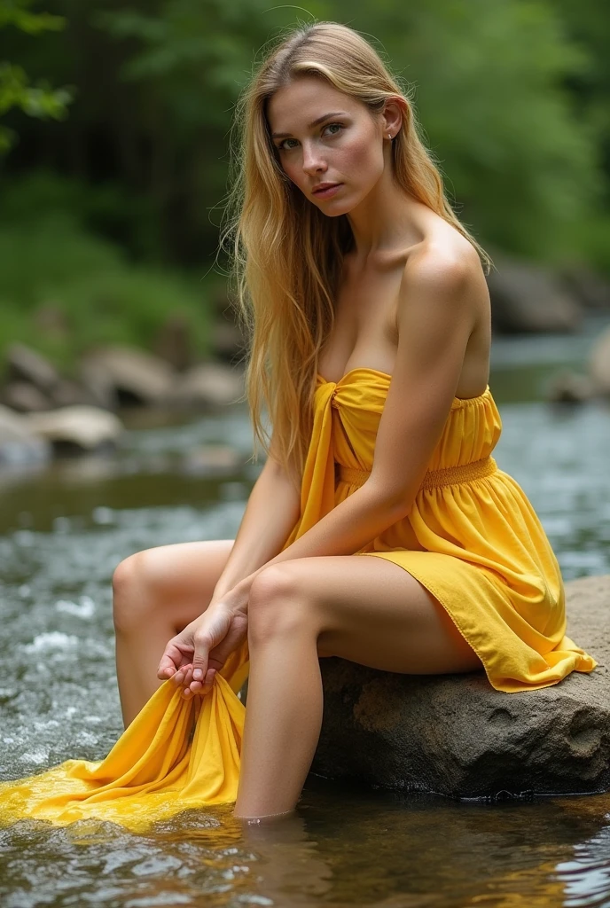 ((1 fille allemande)),12 ans, Blond, jeune)), beautiful ethereal, maigre, Soft light, Image en gros plan, La meilleure qualité, Photorealistic, 8K, high resolution, detailed skin, soft lighting, High quality, corps sexy, adolescent, avoir l&#39;air sexy, legs spread,aux seins nus,nue,Pose sexy,wet skin, Cheveux humide, wet face, messy hair, a 4 pattes, fesses nues, nature