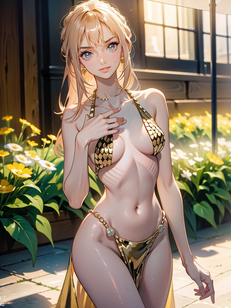 (masterpiece, highest quality, super detailed), (figure), (detailed and beautiful eyes), (1 girl), (alone), looking at the viewer, cowboy shot, blush,  better hand, perfect hands, five fingers,spread legs,(((yellow metallic super micro bikini))),Mansuji,transparent nipples,oily skin,((((Sweat)))),sex,beautiful eyes,big breasts,night club ,Low - Angle,sit、spread legs、front、、light purple pubic hair、semen