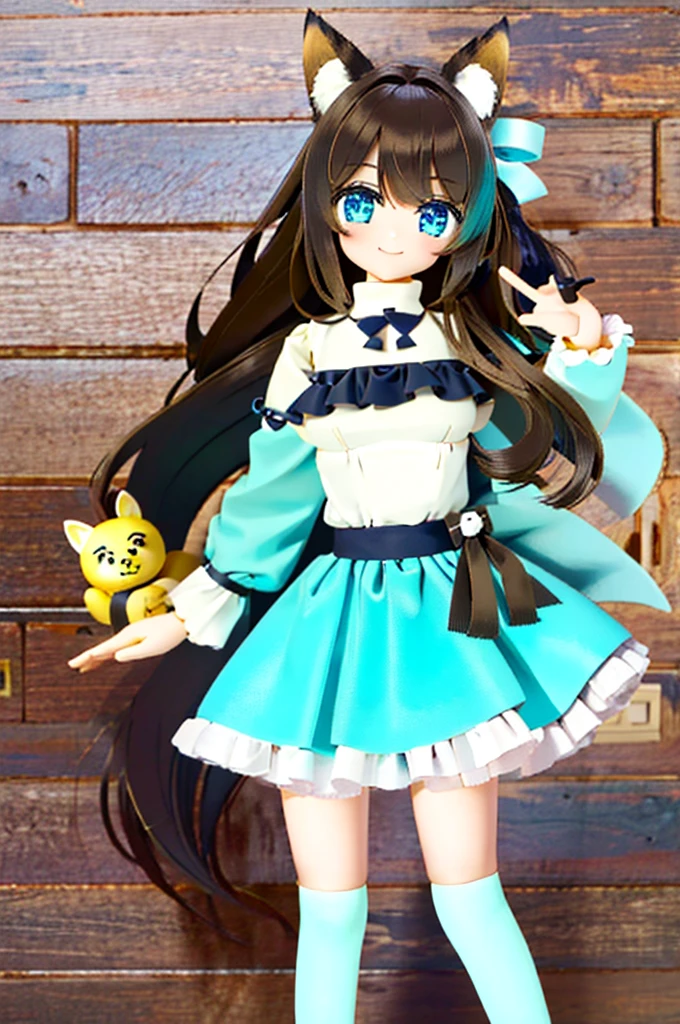  White porcelain doll , White doll , muñeca de piel blanca (anime)  a girl, fox ears, calm smile, long brown hair, Star, turquoise blue eyes, Star pagupagil (Girl with brown hair) ( short ears fox ) (turquoise blue eyes) ( leg length hair ) (long brown hair with turquoise tipags)  Long hair Brown hair with turquoise tips  :  Long hair to the fingers Tipags dyed blue Turquoise hair extension, largo hair, fox ears (Girl with brown hair with turquoise tipags) (fox ears) (turquoise blue eyes) ( Hair down to the legs ) (look: Tap) ( big breasts shirt) (long brown hair with turquoise tipags)  Long hair Brown hair with turquoise tips  :  Tipags dyed blue to the tips of the feet Turquoise blue hair extension  , largo hair, fox ears, {{fox ears}},  brown fox ears and tail  , fox animal ears,  short shirt to the ribs , short pants,  long panty stockings 