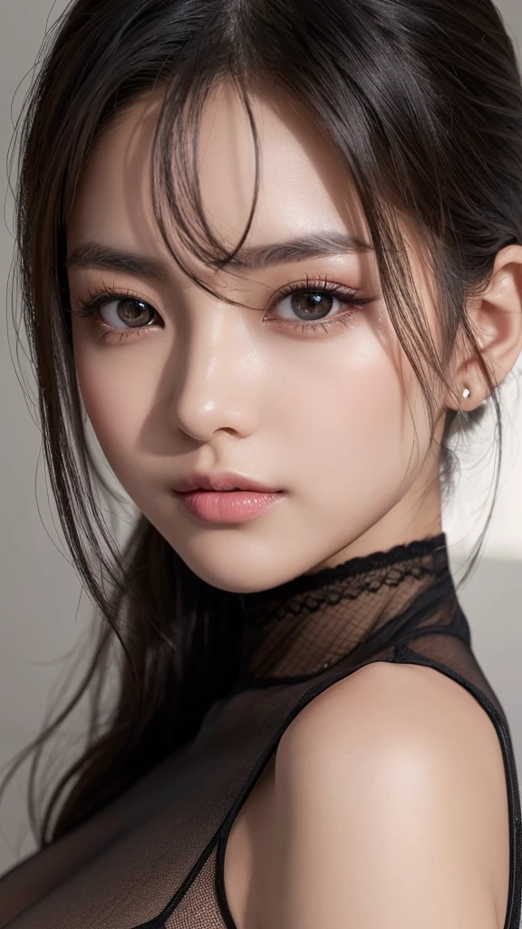 (22 year old Japanese beautiful girl,), (Small perfect breasts,:1.5,),(solo,Textured skin, Detailed skin,Detailed face,Detailed eyes,detailed posing,Natural eyebrows,High detail, Highest quality, Super detailed, Surrealism, ,8k,RAW Photos,Photographicism,Professional Lighting,Ray Tracing,Aperture F1.2,Portrait Photography,Natural Light),(((Black Hair, Natural Makeup,Simple earrings,Bun Hair, bed,I'm stretching)))