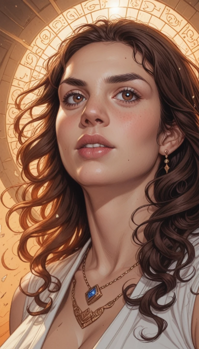 (GeGe:1.2), detailed face, detailed eyes, detailed eyebrows, detailed lips, brown hair, long hair, woman, brunette, (brown eyes:1.3), (huge breasts), score_9, score_8_up, score_7_up, a woman enveloped in tendrils of luminous orange fog, her form obscured yet tantalizing, piercing eyes shine through the haze, ethereal beauty contrasted with darkness, intricate patterns emerge from the mist, reminiscent of ancient symbols, a blend of mystique and elegance, Broken Glass effect, no background, stunning, something that even doesn't exist, mythical being, energy, molecular, textures, iridescent and luminescent scales, breathtaking beauty, pure perfection, divine presence, unforgettable, impressive, breathtaking beauty, Volumetric light, auras, rays, vivid colors reflects