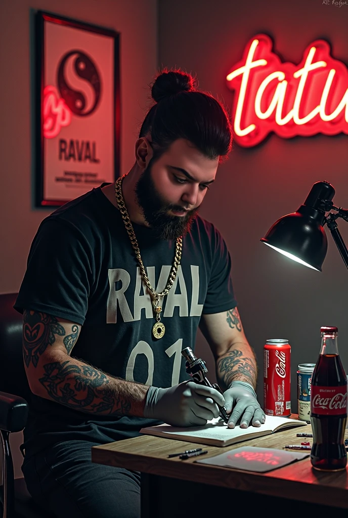 There's a man holding a tattoo machine in his hands, Retrato de Danny Gonzalez, simetria!! Retrato de Ciborgue, Retrato de Lucha Libre DJ, Sam Nassour, Retrato de Ciborgue, Amr Elshamy, Joel Torres, retrato de alta qualidade, Arte em primeiro plano : Eloy Morales, retrato ciborgue, foto retrato, Tony Sandoval. Realistic, imagem retrato, tatuador