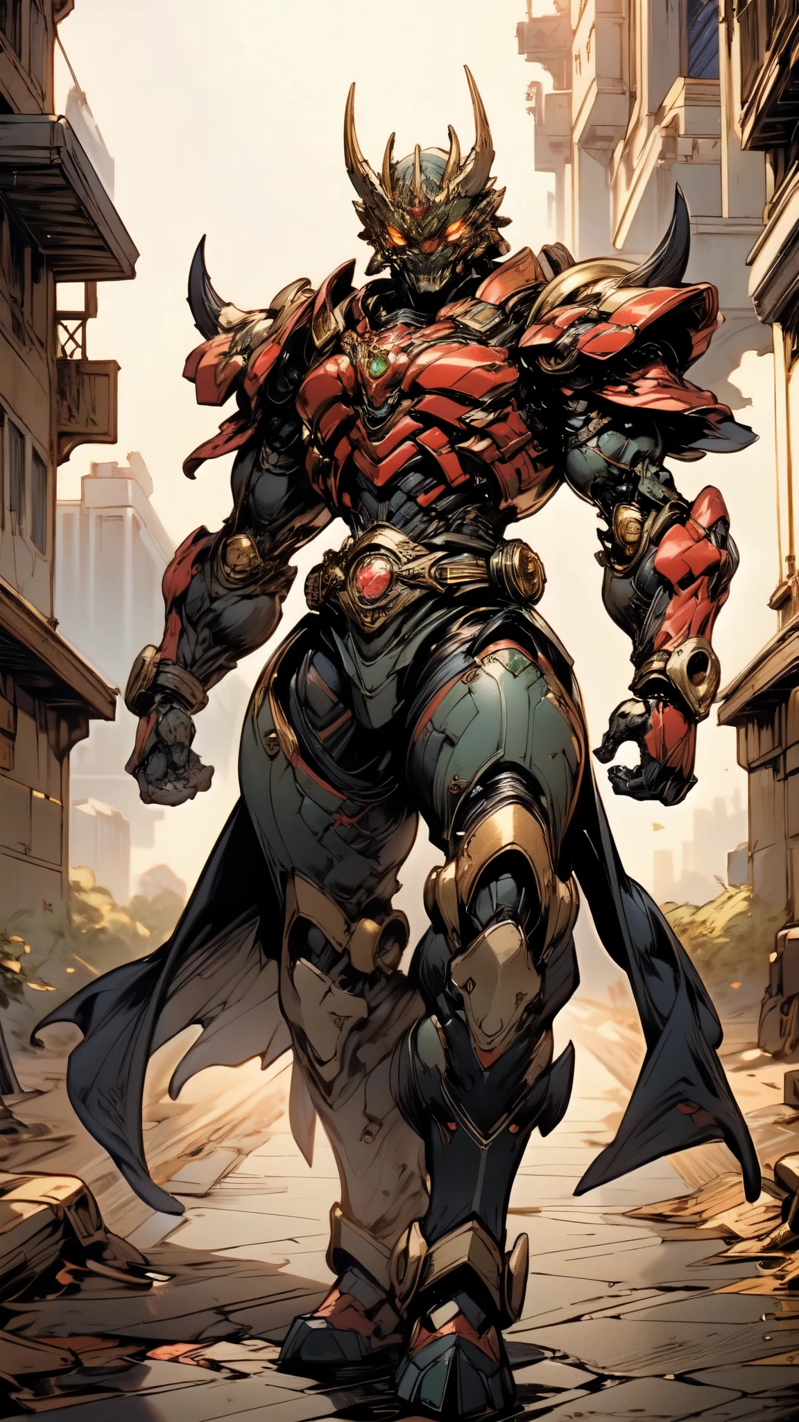 (masterpiece:1.5, best quality:1.5, extremely delicate:1.5), ((male:1.5)), a man wearing a full-face helmet, green eyes, fantasy-style high-tech biomimetic armored combat suit, (a composite layered chest armor), the design balances heavy with agility, fully enclosed shoulder guards, matching arm and leg guards, a belt of gemstone, (the color scheme is primarily Indigo with Silver accents, Organic Biotech, Concept Inspired by Iron Behemoth, glowing eyes, armor glows, stand of a futuristic sci-fi city), this character embodies a finely crafted fantasy-style armored hero in anime style, exquisite and mature art style, metallic, high definition, highres, ultra-detailed, ultra-fine painting, professional, perfect body proportions, golden ratio, anatomically correct, symmetrical face, extremely detailed eyes and face, high quality eyes, creativity, RAW photo, UHD, 32k, Natural light, cinematic lighting, masterpiece-anatomy-perfect