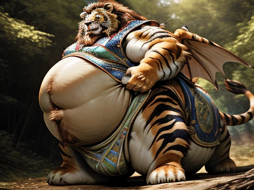 詳細な Tow Body ,  Thick Tawl Body ,  Thick Tiger Legs , 太いlionの尻尾,   full body shot ,   Standing in the Forest、 Alaskan Malamute、lion、Obese、Belly meat、 full body view、 Tow Body 、 lion、 Taur Body 、 Tow Body 、 Extremely Obese 、Fat man、 Tow Body 、Fat man、 Extremely Obese Man 、Hairy、 Tow Body 、 Massive Body 、 Tow Body 、Thigh Meat 、 Upper Arms Swollen with Fat 、 huge bulge in the crotch 、豪毛なHairy股間、 Round Groin Bulge 、Severe obesity、Hairy毛皮、 Massive Fur 、Huge crotch、 Round Protruding Groin Bulge 、 Extremely Obese Man 、 Fat Swelling Neck 、 Round Protruding Groin、 lion、Tiger、丸く垂れ下がるBelly meat、 lionの頭、 Tow Body 、詳細な Tow Body 、 Alaskan Malamute、Dragon、 Taur Body 、Feather、wing、Feather毛、 Tow Body 、 Tow Body 、Huge crotch、 Tow Body 、 Taur Body 、 Ethnic Costume、Ainu costume、Hunting clothes、