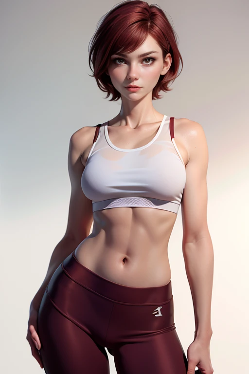 《Rick and Morty》Summer Smith, underwear, ((Cartoon Style)), Japanese cartoon, 穿着粉色underwear, big eyes, (Orange-red hair), (muscular:1.8), blue portal, 
Hot Topics on Artstation, Trending on CGsociety, complex, High Detail, Focus, drama, Realistic female body painting art by midjourney and greg rutkowski, cute tomboy, Magical atmosphere, ((Short and delicate hair)), (Delicate skin, Texture),
(complex的细节, Meticulous attention to detail, Extremely detailed), Ray Tracing, Subsurface scattering, (Background of fantasy underground world), Diffused soft light, Shallow depth of field, elapse (Oliver Waite), Clear focus bokeh