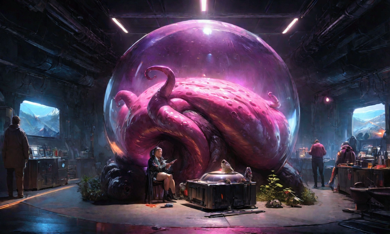 luxury product style, advertising poster style, Jabba_the_Hutt \(Star_War\) lying on a lounge couch, watching other people dancing in the dance floor of cyberpunk 2077 nightclub, natural light, Adobe Light front view, solo, sfw, (lying pose:1.2), Professional, modern, product-focused, commercial, eye-catching, highly detailed, full body <lora:C_projection_holographic_display:1>, elegant, sophisticated, high-end, luxurious, professional, highly detailed