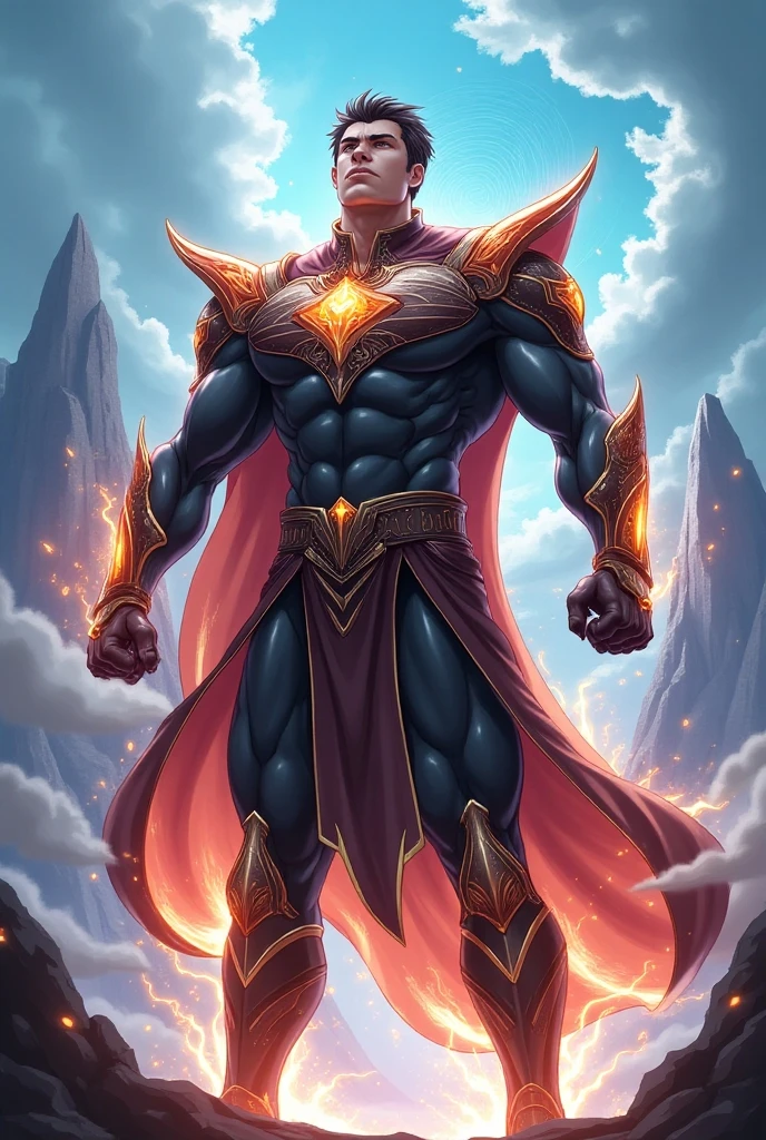 A 20 years old boy with cosmic power's and red glory powers