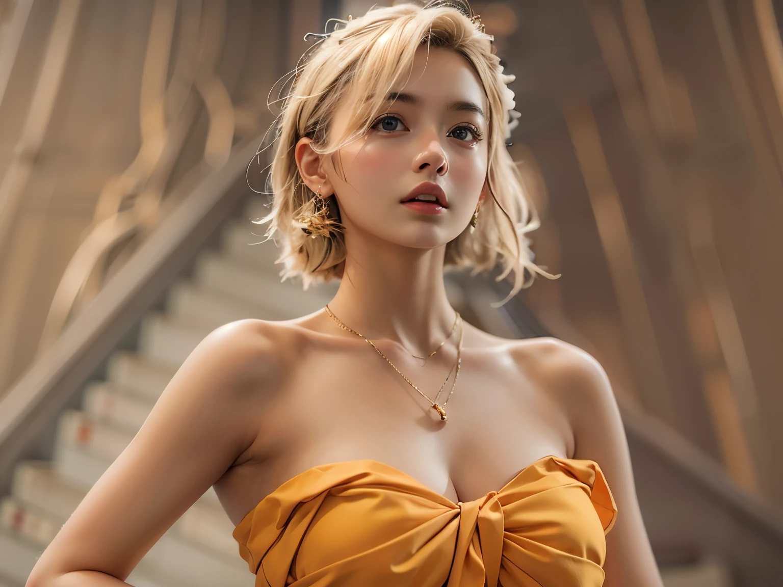 photorealistic, (hyperrealistic:1.2), beautiful, masterpiece, best quality, extremely detailed face, perfect lighting, nice hands, perfect hands,    A divine and radiant angel in celestial splendor, (heavenly presence:1.2), (serene expression), (majestic wings), (ethereal glow:1.1), (peaceful and comforting), (transcendent beauty), (divine grace), (symbol of purity), (golden halo), (uplifting atmosphere), (celestial realm), (spiritual enlightenment), (gentle and protective), (illuminating light:1.2), (seraphic figure), (harmony and serenity), (angelic robes), (timeless and celestial), (captivating aura), (healing and guidance)