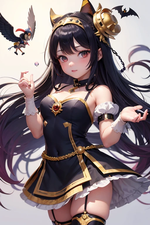 ((top-quality, 8K, ​masterpiece:1.4)), (Photorealsitic, Raw photography, Top image quality:1.5), beautiful  lighting, Movies in which girls shine, realistic shadow, huge filesize, Vibrant colors, Brilliant image quality, colourfull, Fantasia [hight resolution], (17-year-old beautiful girl:1.6), (Lori:1.2), (Junior Idol), Well-formed fingers, ((Cute pose with arms crossed behind your back:1.5)), ((Glittering Perfect Beautiful Girl:1.3)), a handsome, a cool, (innocent smiles:1.2), ((Super Cute Super Beautiful Girl)), (Crisp and gentle eyes), dual, (with blush cheeks:1.4), ((morning、Beautiful girl with little devil wings and tail in sexy black little devil costume:1.3)), Cute hair, (Show me your big ass:1.2), Perfect and beautiful body, Lovely room, Innocent Girl, Japan beautiful girl, Shines