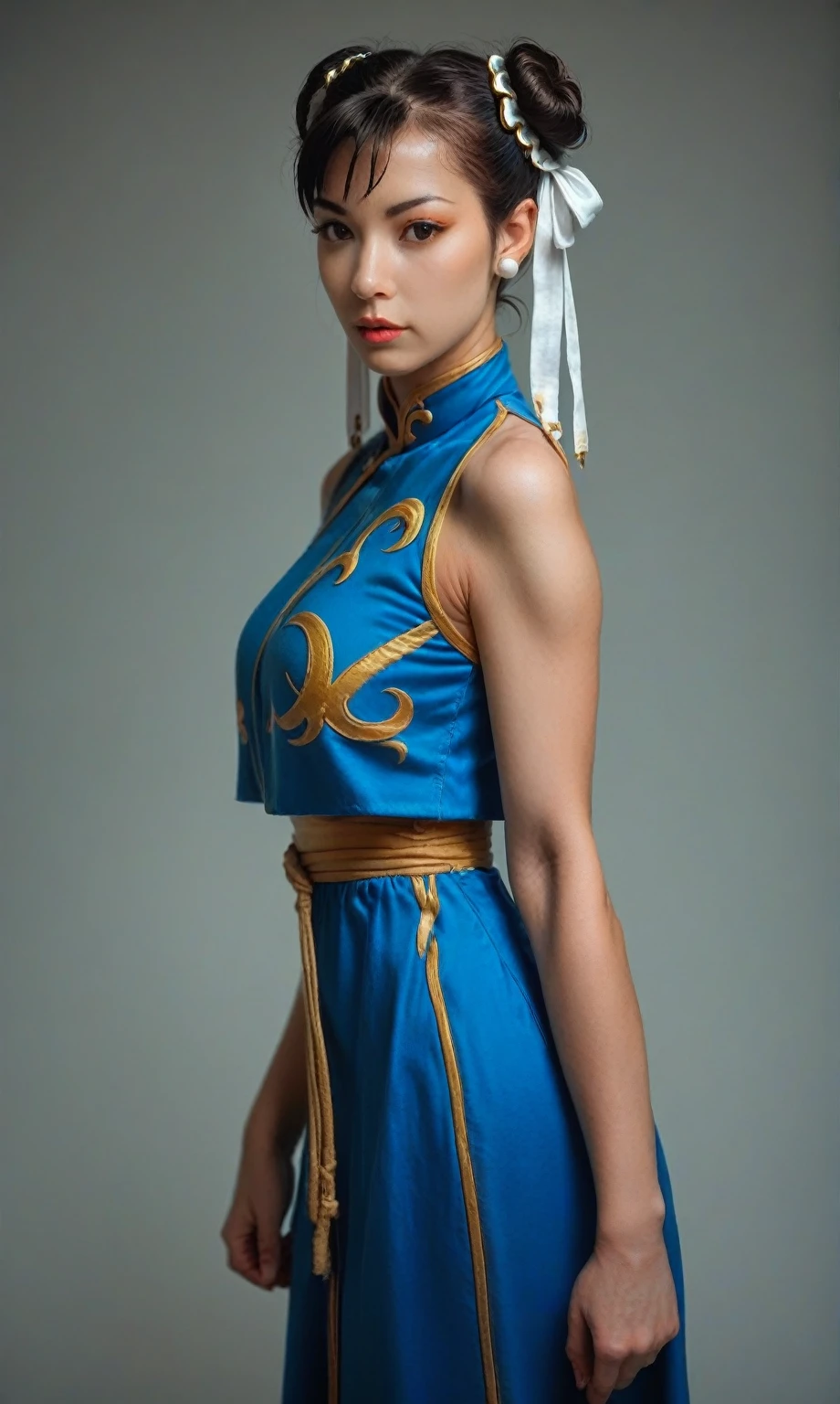 score_9, score_8_up, score_7_up, score_6_up, photo, realism, photorealistic, Chun LI, standing 