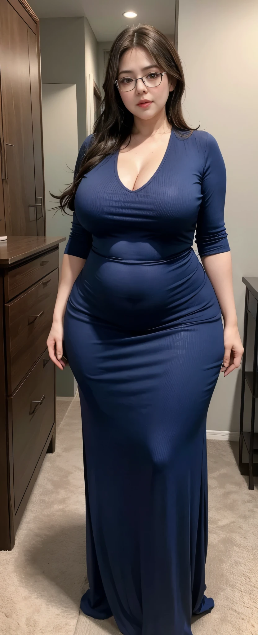 ((best quality)), ((masterpiece)), (detailed), perfect face, araffe woman in a polite gamis walking in dark room, thicc, she has a jiggly fat round belly, bbwchan, wearing gamis formal, skinny waist and thick hips, widest hips, her belly is fat and round, soft curvy shape, hyperrealistic full figure, wearing a formal gamis , wide hips, cropped shoulders，Bare belly,(big assa:0.6),,, thicc, beautiful thick female, beautiful curvy female,, Tall and tall，clear curvy details, curvy hourglass figure, alluring plus sized model, bbwchan, Voluptious body, Curvy model, Curvy body, Be red in the face, 1girll, a matural female, A MILF, the golden ratio,(Kpop idol),(Oil skin:0.72), (Oil skin:1.1), iremuzi tattoos on thighs, big tattoo on thighs, japanese goddess , korean Goddess , milky white skin, wearing longest clothes, wearing sneakers , wavy short hair , brown hair, wearing pants , polite clothes 