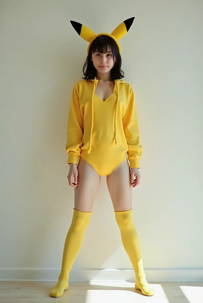 with perfect body, perfect pussy ,yellow sock , Jenna Ortega