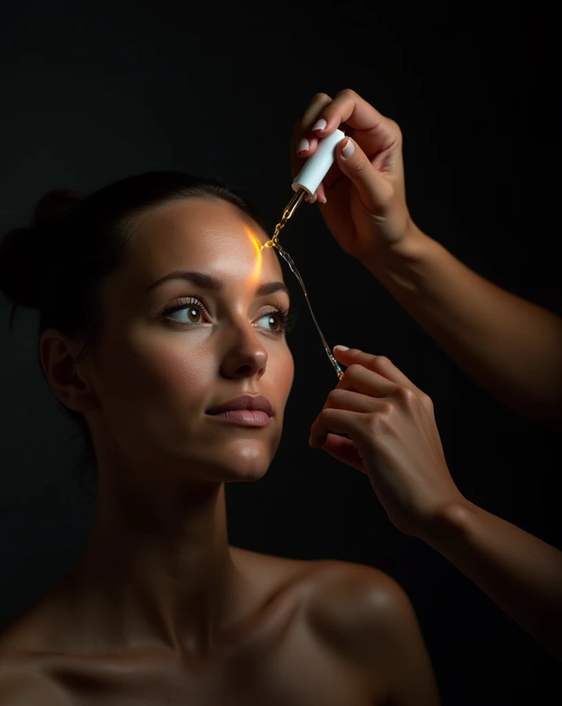 create an image of a human head being repaired