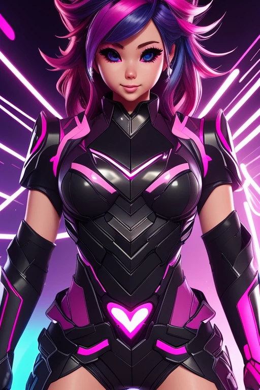 Jinx, NeonLights, WeaponOfLove, HeartShapedRocketLauncher, ChaoticEnergy, RomanticChaos, PlayfulIntensity, ElectricVibes, PurpleAndPink, NeonAlley, MischievousGrin, RomanticAura, DangerousLove, WildBlueHair, PulsatingLights